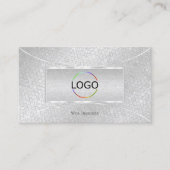 Light Silver Snake Pattern met Logo en foto's Visitekaartje (Voorkant)