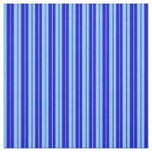 Light Sky Blue en Blue Pattern van Stripes Stof (Swatch)