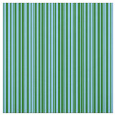 Light Sky Blue en Dark Green Color Pattern Stof (Swatch)