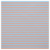 Light Sky Blue en Dark Salmon Stripes Stof (Swatch)