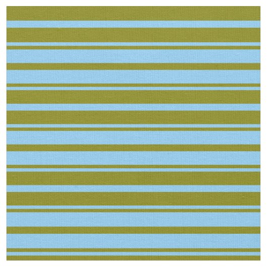 Light Sky Blue en Green Lined/Striped Patroon Stof (Close Up)