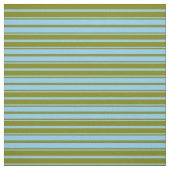 Light Sky Blue en Green Lined/Striped Patroon Stof (Swatch)