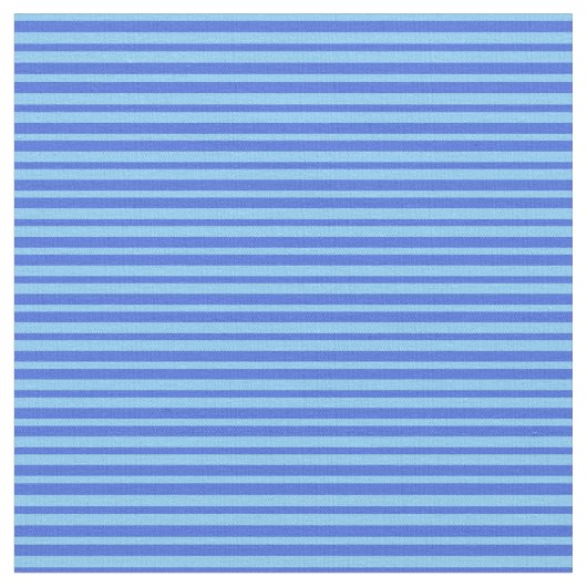 Light Sky Blue en Royal Blue Colour Lined Pattern Stof (Close Up)