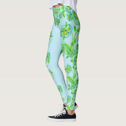 Light Sky Blue-Leggings Leggings (Links)