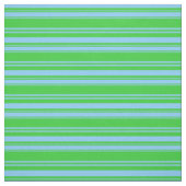 Light Sky Blue & Lime Green Stripes Pattern Stof (Swatch)