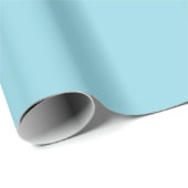 Light Sky Blue Solid Wrapping Paper Roll Cadeaupapier (Rol Hoek)