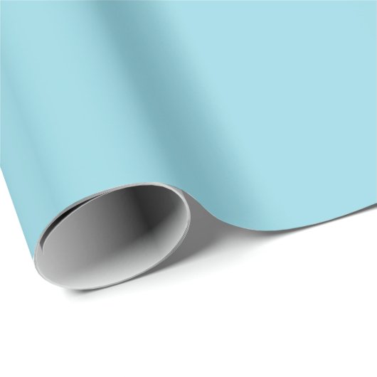 Light Sky Blue Solid Wrapping Paper Roll Cadeaupapier (Rol Hoek)