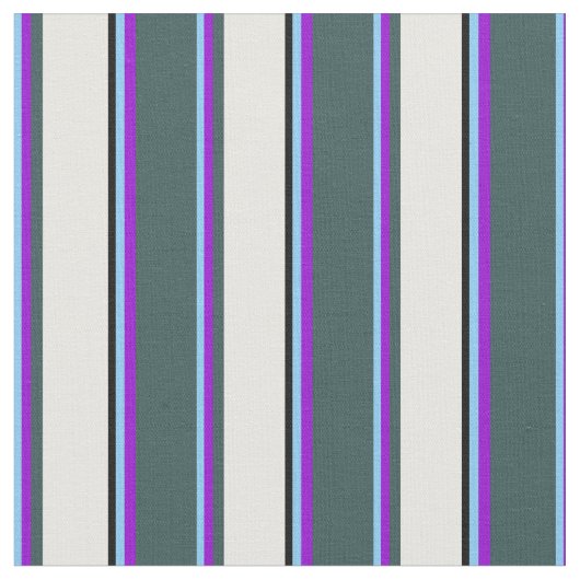 Light Sky Blue, Violet, Grey, Mint Cream en Black Stof (Close Up)