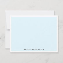 Light Sky Blue White Elegant Classic minimalist