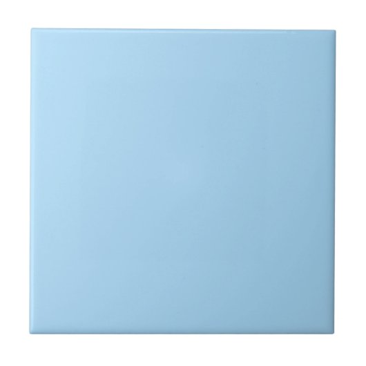 Light Sky Eg Blue Solid Color Tile Tegeltje (Voorkant)