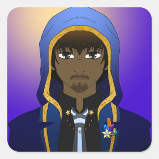 Light_Skylar Vierkante Sticker