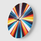 Light Speed Stripes Art Grote Klok (Hoek)