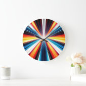 Light Speed Stripes Art Grote Klok (Huis)