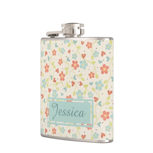  Light Spring Busy Floral - Aangepast Heupfles (Links)