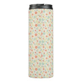 Light Spring Busy Floral Monogram Thermosbeker (Achterkant)