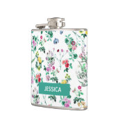 Light Spring Floral Pattern Personalized Heupfles (Links)