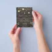 Light String Rustic First Community Budget Flyer (Hand)