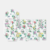 Light  Summer Floral Pattern Bedankdoosjes (Uitgevouwen)