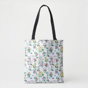 Light  Summer Floral Pattern Tote Bag