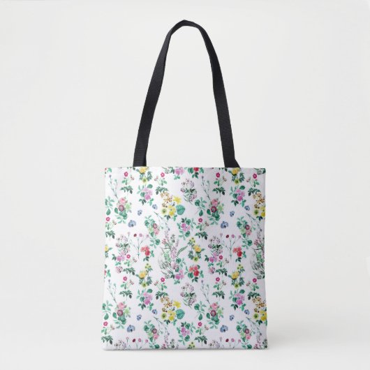 Light Summer Floral Pattern Tote Bag (Voorkant)