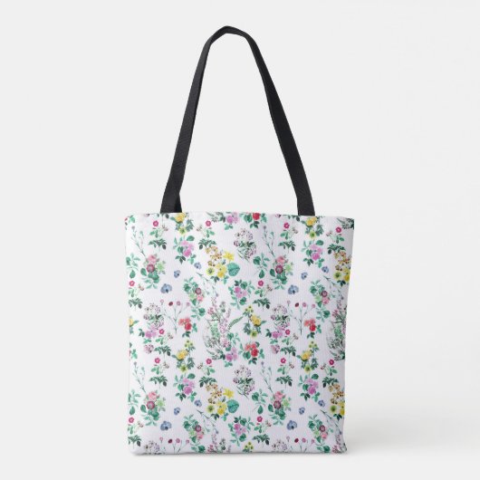 Light Summer Floral Pattern Tote Bag (Achterkant)