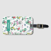 Light  Summer Floral Personalized Bagagelabel (Voorkant (horizontaal))