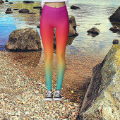 Light Sweet Macaron Ombre Tie Dye Leggings