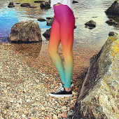 Light Sweet Macaron Ombre Tie Dye Leggings