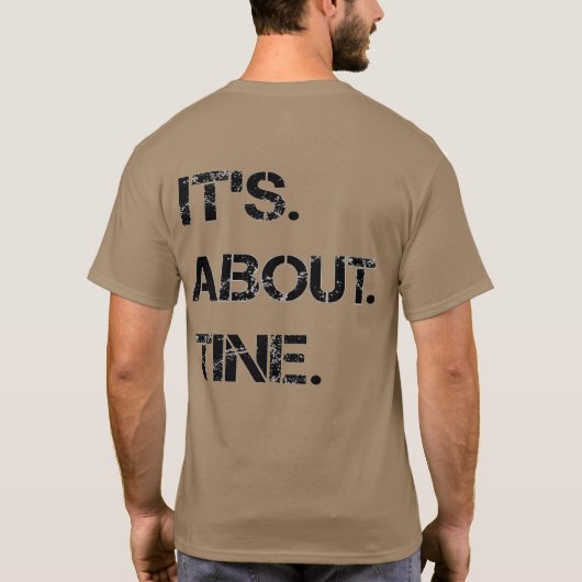 Light Tan "About Tine" logo T-shirt (Achterkant)
