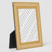 Light Tan Basic Wood Lijst Foto Plaque toevoegen Fotoplaat (Zijkant)