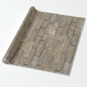 Light Tan Brick Wall patroon Cadeaupapier (Uitgerold)