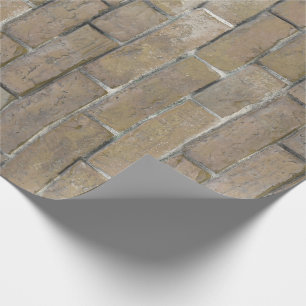Light Tan Brick Wall patroon Cadeaupapier
