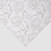 Light Taupe Chinoiserie Peonies Tissuepapier (Detail)