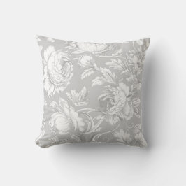 Light Taupe Floral Chinoiserie Kussen