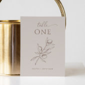 Light Taupe Olive Wedding | Elegante minimalist Kaart