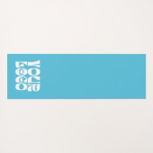 Light Teal Custom Logo Promotional Business Yogamat (Achterkant (horizontaal))