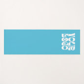 Light Teal Custom Logo Promotional Business Yogamat (Voorkant (horizontaal))