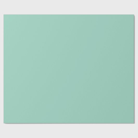 Light Teal Solid Wrapping Paper Roll Cadeaupapier (Vlak)