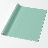 Light Teal Solid Wrapping Paper Roll Cadeaupapier (Uitgerold)
