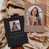 Light Terracotta | Klassieke foto Afstuderen A Aankondiging