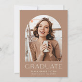 Light Terracotta | Klassieke foto Afstuderen A Aankondiging (Voorkant)