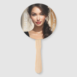 Light Text Pageant Fan Wavers - Set van 10 Fans Handwaaier