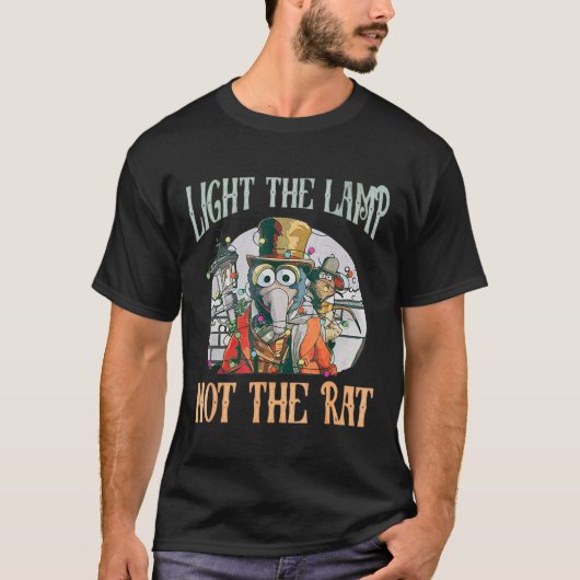 Light The Lamp Not The Rat Christmas Funny Holiday T-shirt (Voorkant)