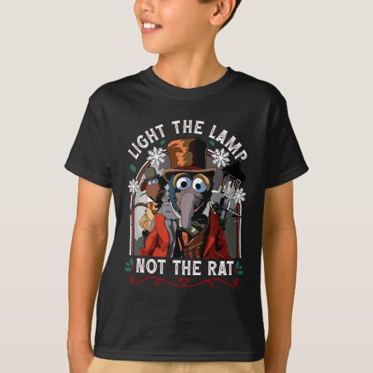 Light The Lamp Not The Rat Christmas  T-shirt (Voorkant)