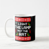 Light The Lamp Not The Rat Funny Christmas Matchin Koffiemok (Links)