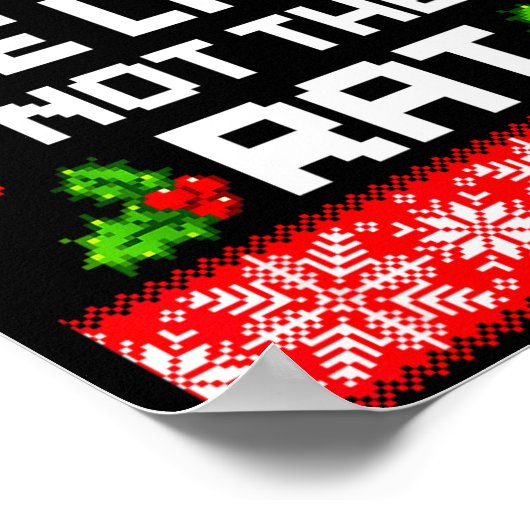 Light The Lamp Not The Rat Funny Christmas Matchin Poster (Hoek)