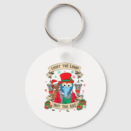 Light The Lamp Not The Rat Funny Christmas Matchin Sleutelhanger (Voorkant)