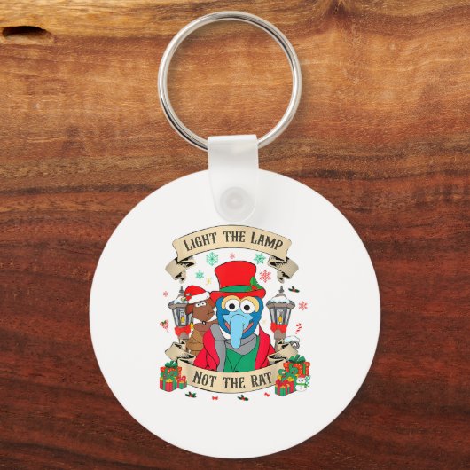Light The Lamp Not The Rat Funny Christmas Matchin Sleutelhanger (Voorkant)
