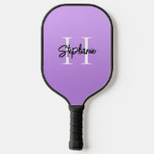 Light to Medium Lavender Ombre Monogrammed Pickleball Paddle (Achterkant)