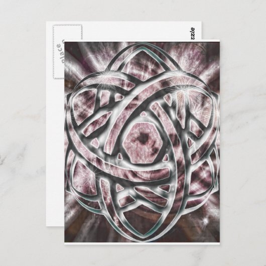 Light Triquetra Briefkaart (Voorkant / Achterkant)